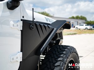 Jeep Wrangler JL Fender Flares - Fab Fours - Front - Mid Width Flare For Base System Jeep Wrangler JL Fender Flares - Fab Fours - Front - Mid Width Flare For Base System